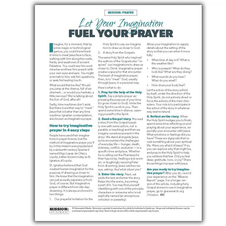 Imaginative Prayer (PDF)