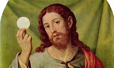 Jesus Holding the Eucharist, painting by Juan de Juanes